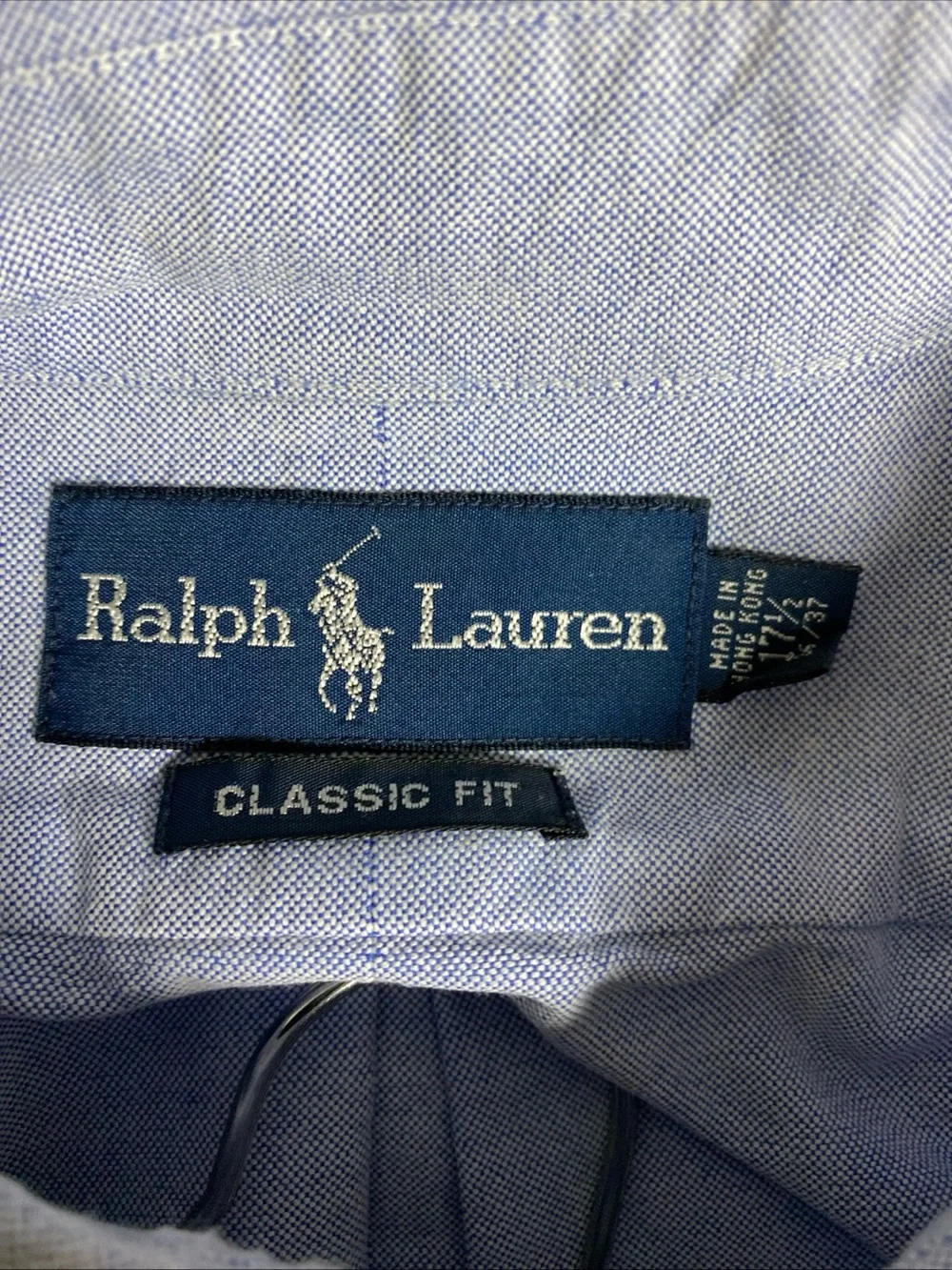 Ralph Lauren‎ Classic Fit Oxford Men’s 17.5 32/33 XXL Light Blue Fresh Pony